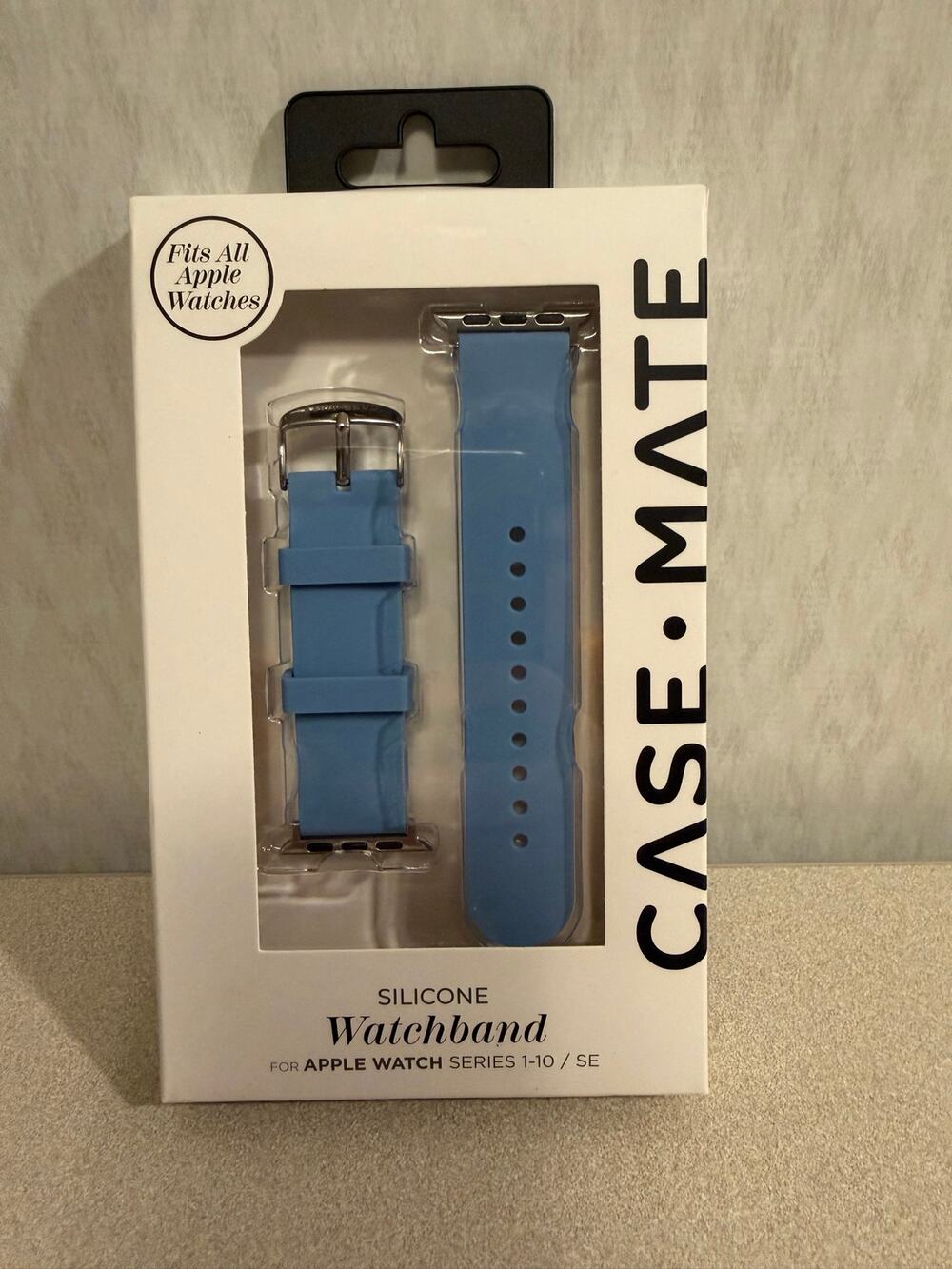 Case-Mate Silicone Watchband Blue for Apple Watch Series 1-10 SE New in Package